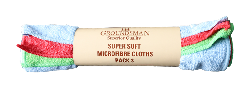 3, 6x Groundsman Microfibre All-Purpose Cleaning Cloth Household Kitchen 40cm x30cm