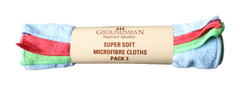 Groundsman Super Soft Microfibre Cloths 40 x 30cm Pack 3