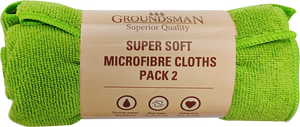 Groundsman Super Soft Microfibre Cloths 36 x 36cm Pack 2