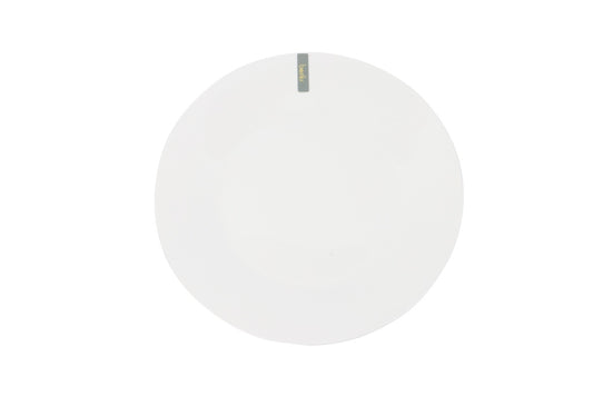 Basiks White Porcelain Dinner Plate 10.5"