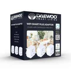Daewoo Wifi Smart Plug Adaptor 13amp 3 Plug