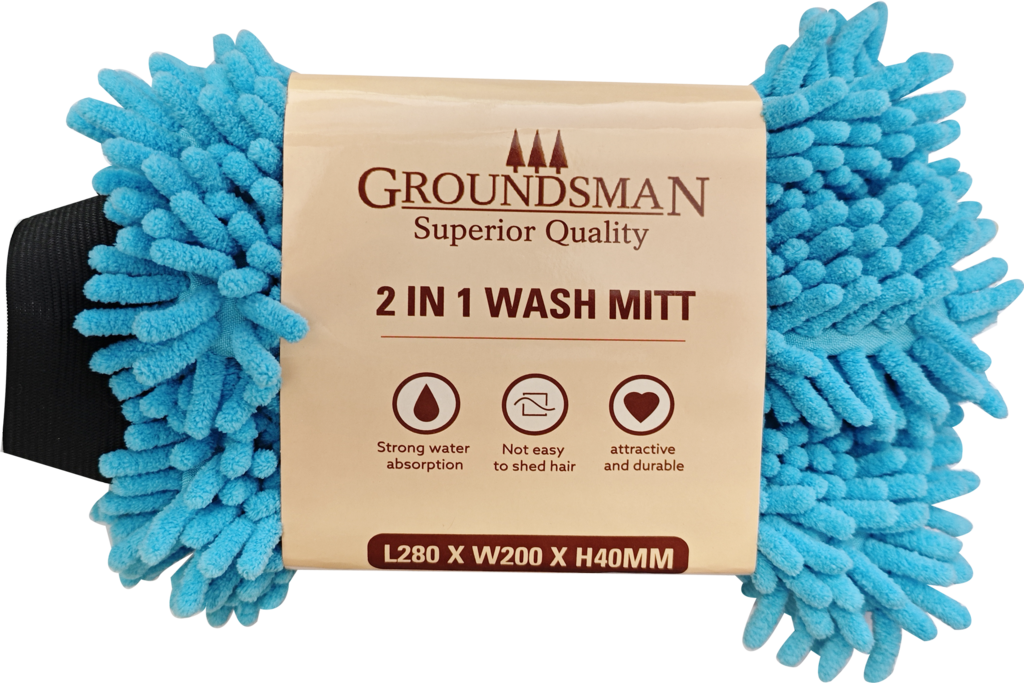 Groundsman 2 In 1 Microfibre Wash Mitt 28x20