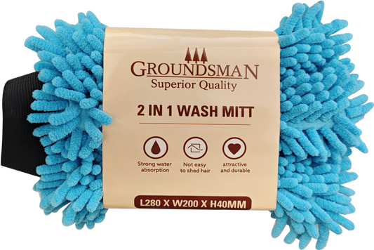 Groundsman 2 In 1 Microfibre Wash Mitt 28x20