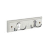 Securit White Hat & Coat Board 6 Chrome Plated Double Hooks