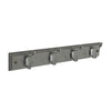 Securit Grey Hat & Coat Board 4 Chrome Plated Hooks