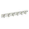Securit White Hat & Coat Board 6 Satin Hooks
