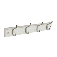 Securit White Hat & Coat Board 4 Satin Hooks