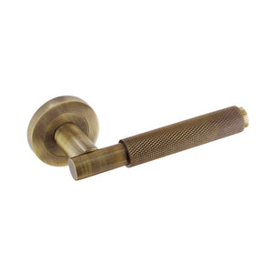 Smiths Architectural Knurled Lever On Rose Antique Bronze