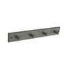 Securit Wood Hook Rail With 4 Hooks Grey