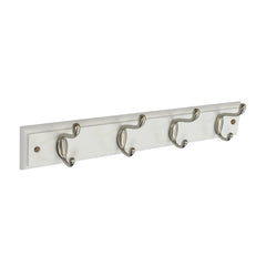 Securit White Hat & Coat Board 4 Satin Hooks