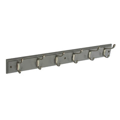 Securit Grey Hat & Coat Board 4 Satin Hooks