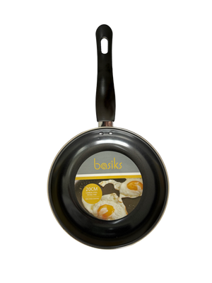 Basiks Carbon Steel Frying Pan Black 20cm