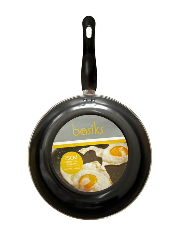 Basiks Carbon Steel Frying Pan 25cm