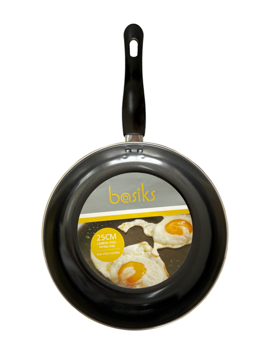 Basiks Carbon Steel Frying Pan 25cm