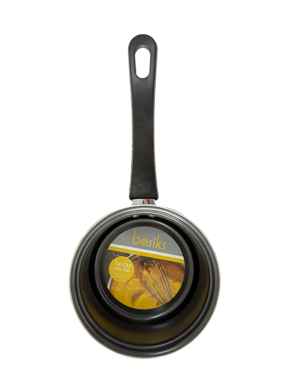 Basiks Carbon Steel Milk Pan 14cm