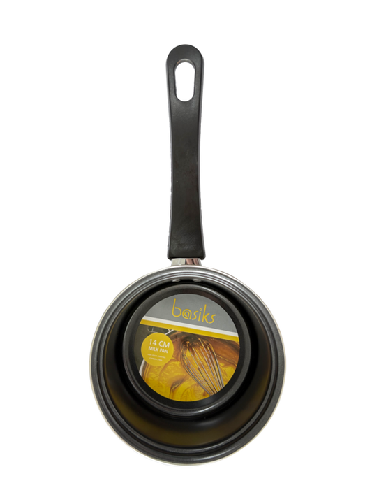 Basiks Carbon Steel Milk Pan 14cm