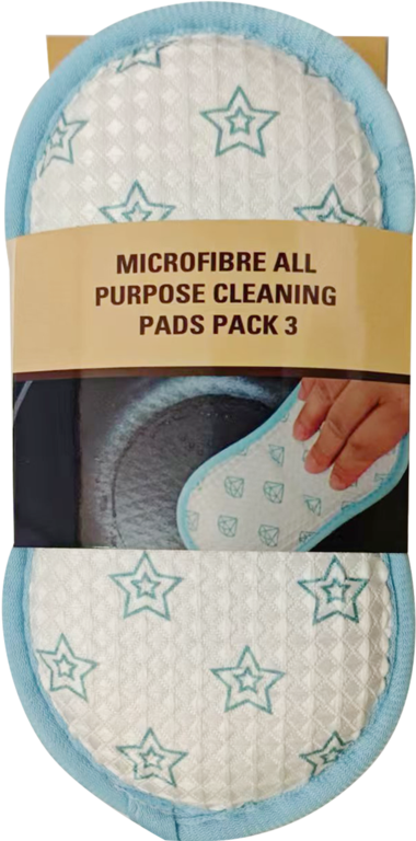 Groundsman Microfibre All Purpose Cleaning Pads Pack 3