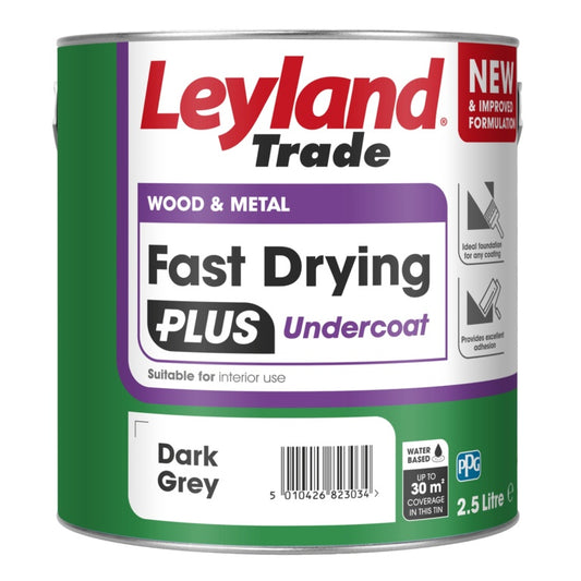 Leyland Trade Fast Drying Plus Undercoat Grey 2.5L