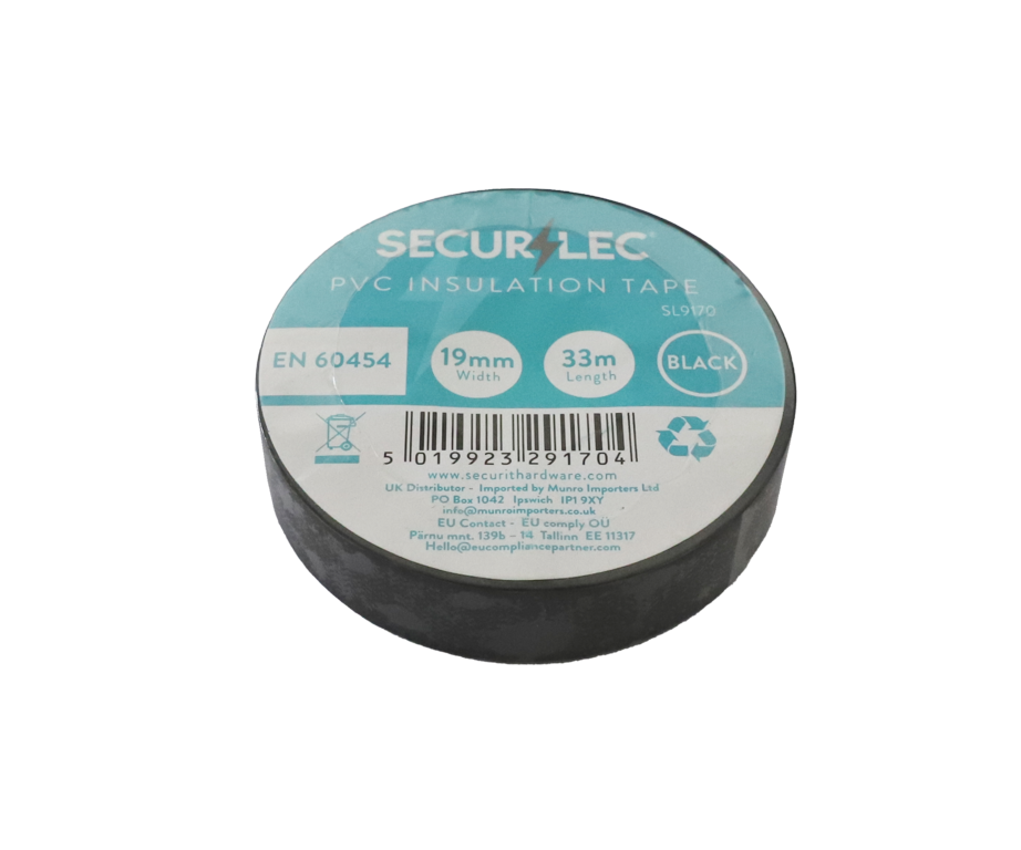 Securlec PVC Insulating Tape Black 33 x 19