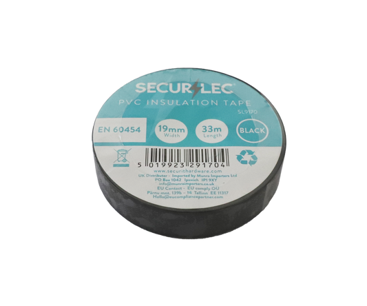 Securlec PVC Insulating Tape Black 33 x 19