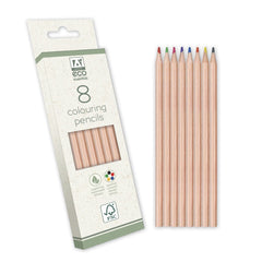 Ig Design Eco Essentials Colouring Pencils 8 Pack