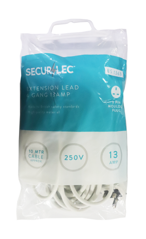 Securlec 4 Gang Extension Lead 10m