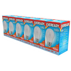 Eveready LED GLS ES E27 Pack 6 3000k/806lm