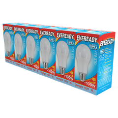 Eveready LED GLS ES E27 Pack 6 3000k/1521lm