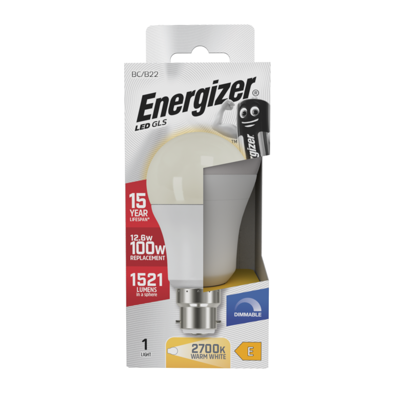 Energizer LED GLS B22 Dimmable 12.6w 1521lm