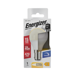 Energizer LED Golf 470lm Opal B15 Dimmable 4.2w