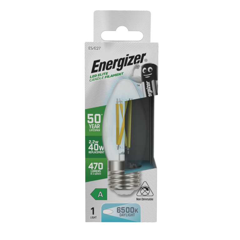 Energizer E27 A Rated Candle 6500k 2.2w