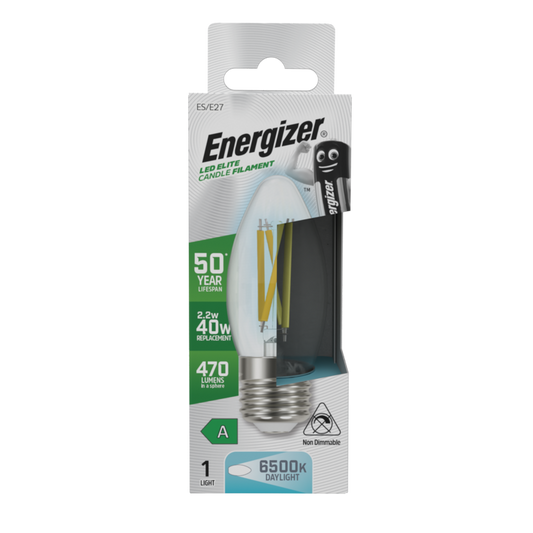 Energizer E27 A Rated Candle 6500k 2.2w