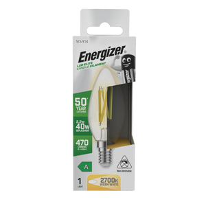 Energizer E14 A Rated Candle 2700k 2.2w