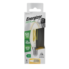 Energizer E14 A Rated Candle 2700k 2.2w