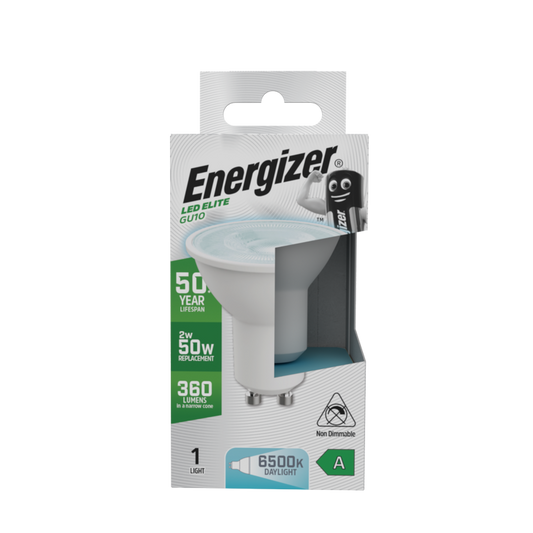 Energizer A Rated GU10 6500k 1.9w