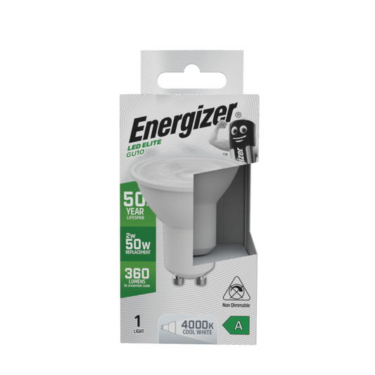 Energizer A Rated GU10 4000k 1.9w