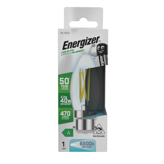 Energizer B22 A Rated Candle 2700k 2.2w