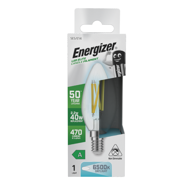 Energizer E14 A Rated Candle 6500k 2.2w