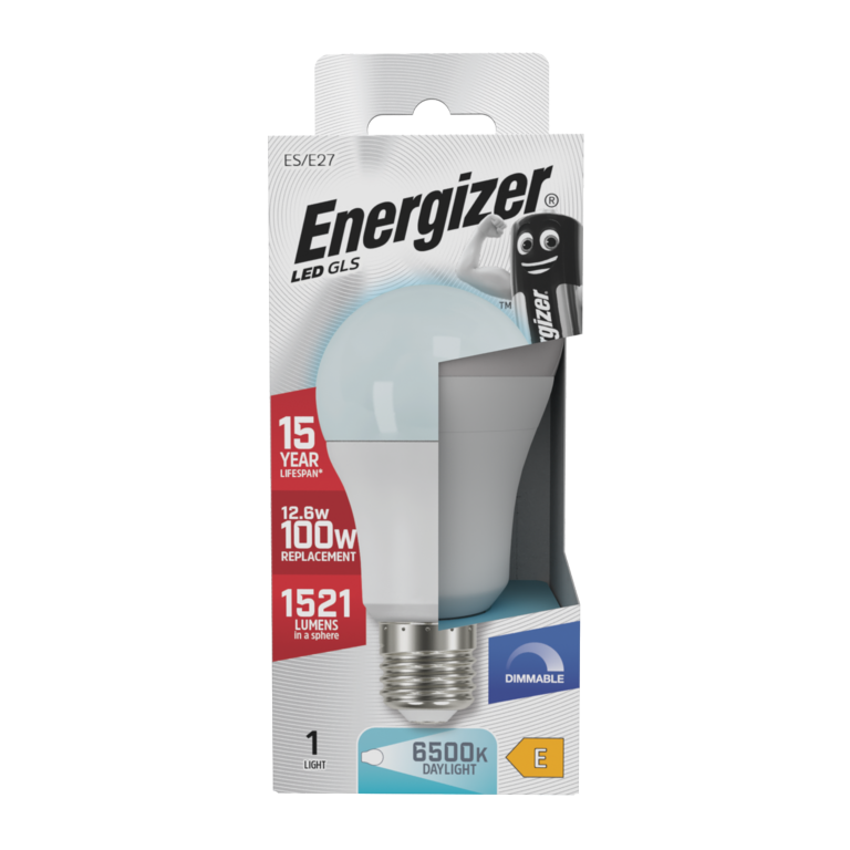 Energizer LED GLS E27 6500k Dimmable 12.6w 1521lm
