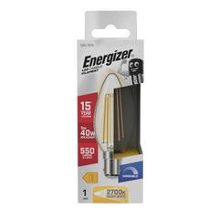Energizer Filament LED Candle B15 Dimmable 5w 550lm