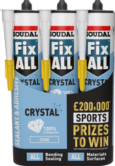 Soudal Fix All Crystal Triple Pack