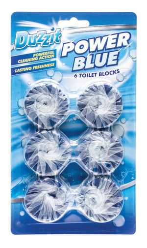 Duzzit Power Blue Toilet Block Pack 6