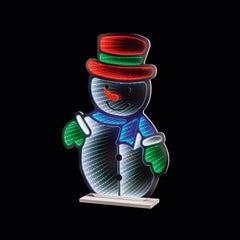 Premier Standing Snowman Infinity Mirror 60cm