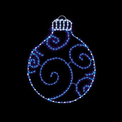 Premier Twinkling FlexiBrights Bauble 245 LEDs 78x59 Blue/White