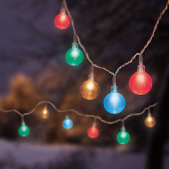 Premier Clear Cap Party String Light 50 LEDs Multi