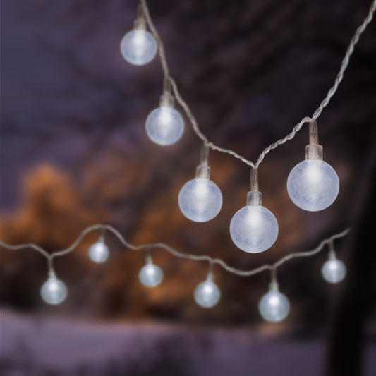 Premier Clear Cap Party String Light 50 LEDs White