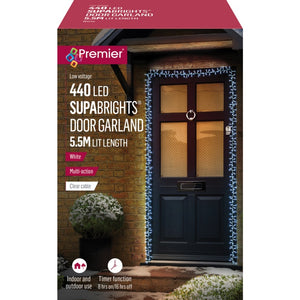 Premier SupaBrights Door Garland 440 LEDs 5.5m White
