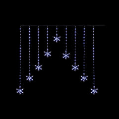 Premier FlexiBrights Snowflake V Curtain With 267 LEDs White 1.2m