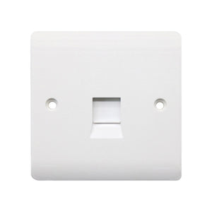 Securlec 1 Gang Telephone Socket Master Round Edge