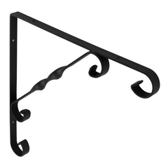 Securit Ornamental Scroll Bracket Black 250x250mm
